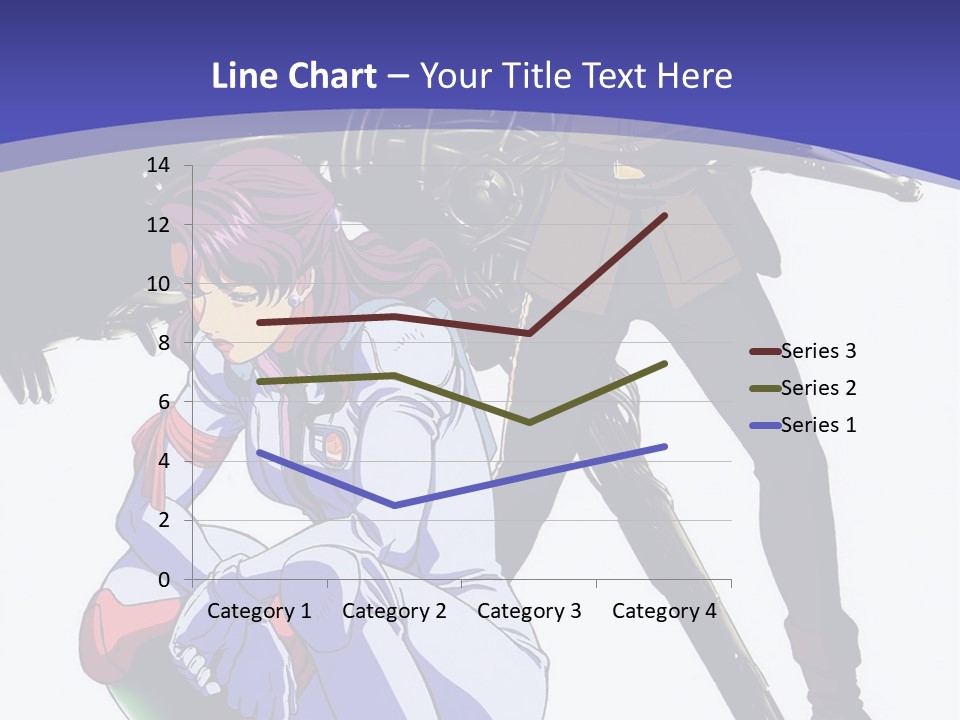 A Couple Of Anime Characters Standing Next To Each Other PowerPoint Template