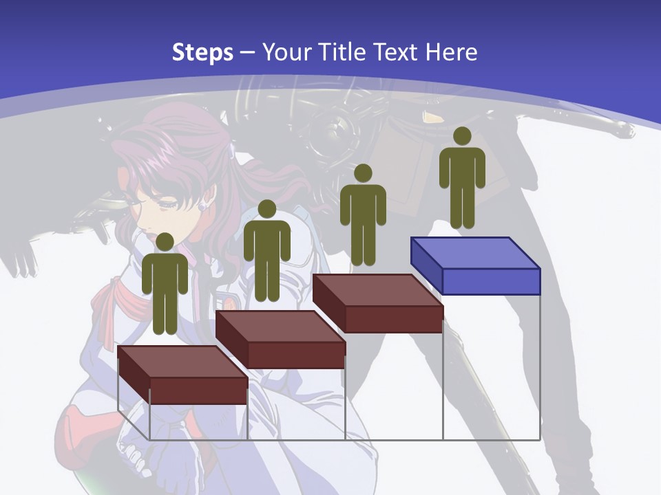 A Couple Of Anime Characters Standing Next To Each Other PowerPoint Template