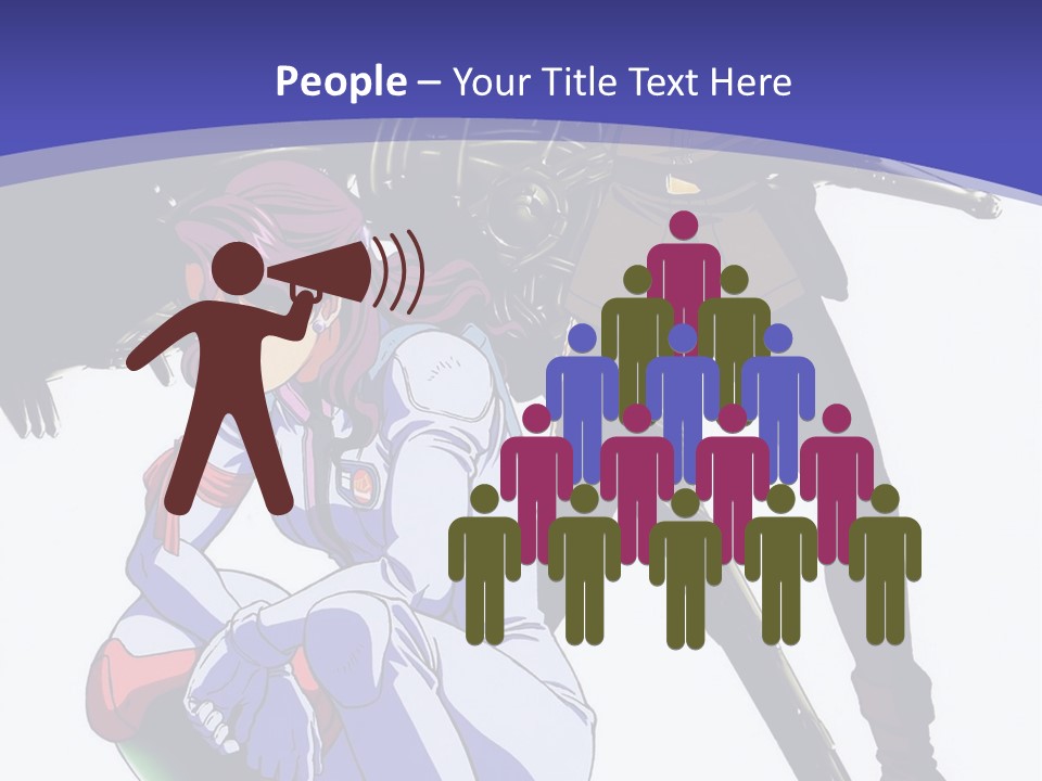 A Couple Of Anime Characters Standing Next To Each Other PowerPoint Template