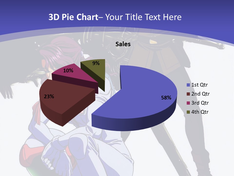 A Couple Of Anime Characters Standing Next To Each Other PowerPoint Template