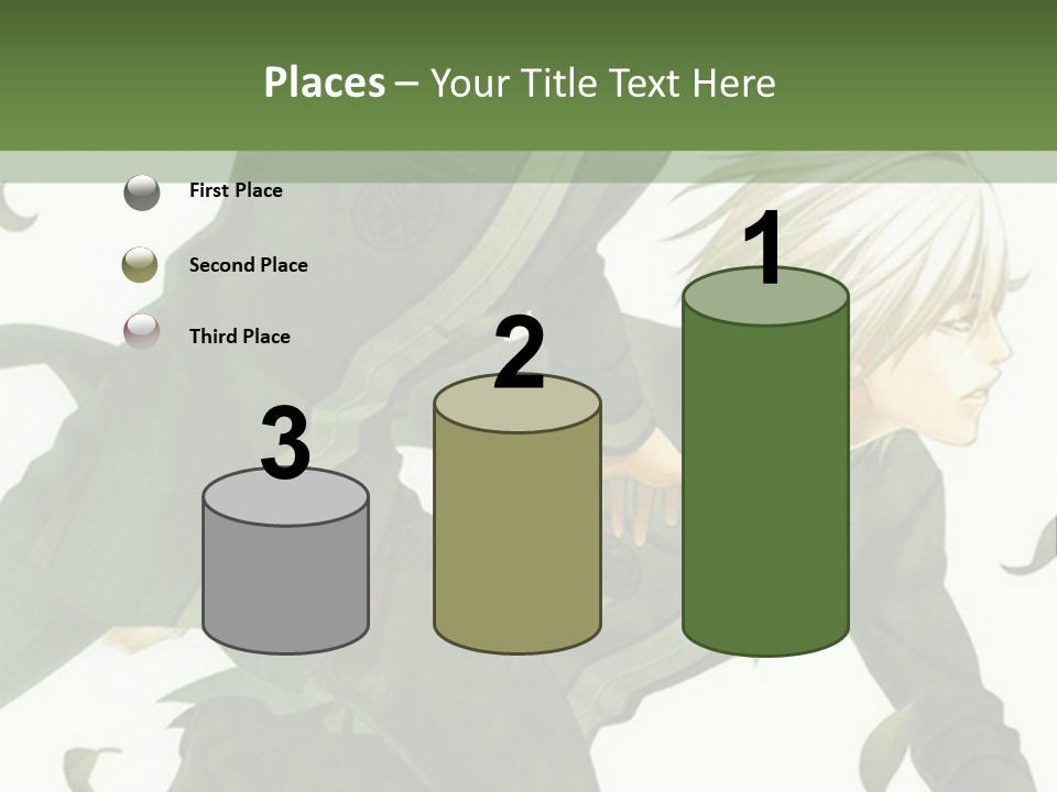 A Couple Of People That Are Standing In The Grass PowerPoint Template