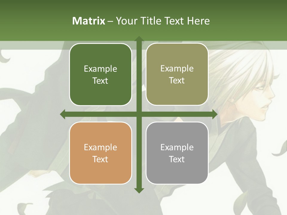 A Couple Of People That Are Standing In The Grass PowerPoint Template