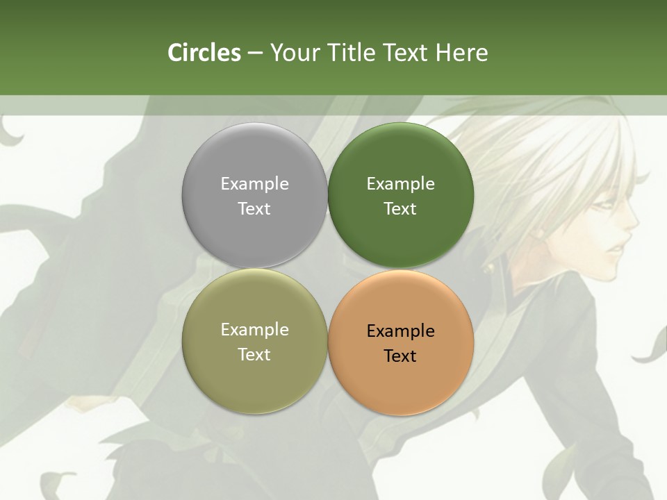 A Couple Of People That Are Standing In The Grass PowerPoint Template