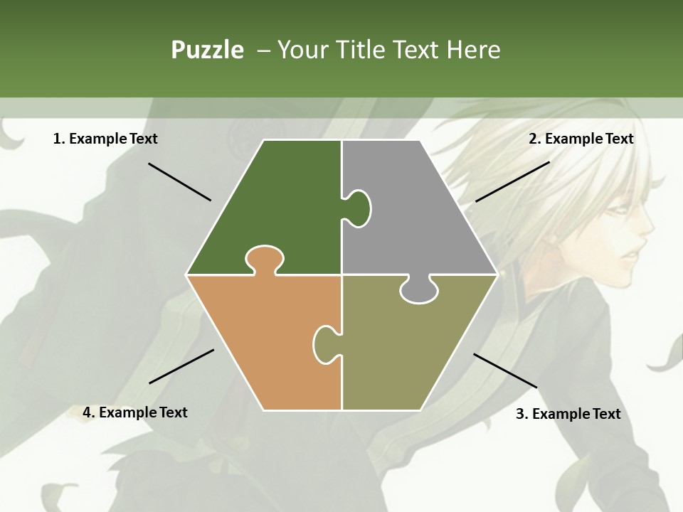 A Couple Of People That Are Standing In The Grass PowerPoint Template