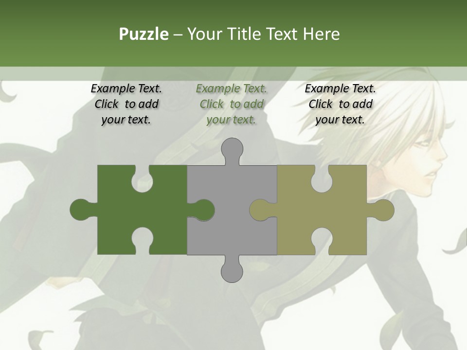 A Couple Of People That Are Standing In The Grass PowerPoint Template