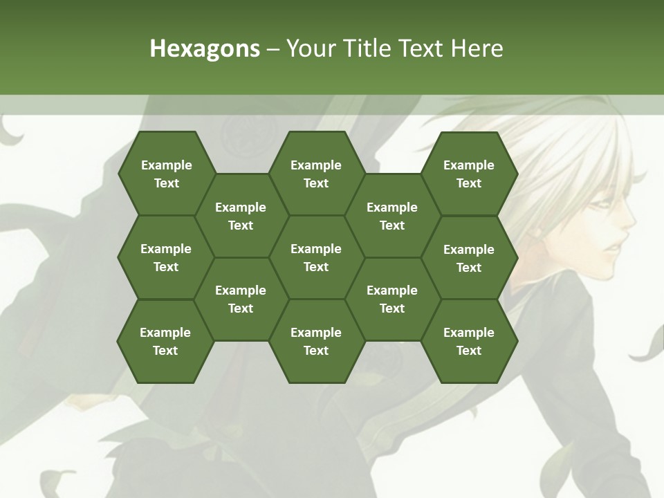 A Couple Of People That Are Standing In The Grass PowerPoint Template