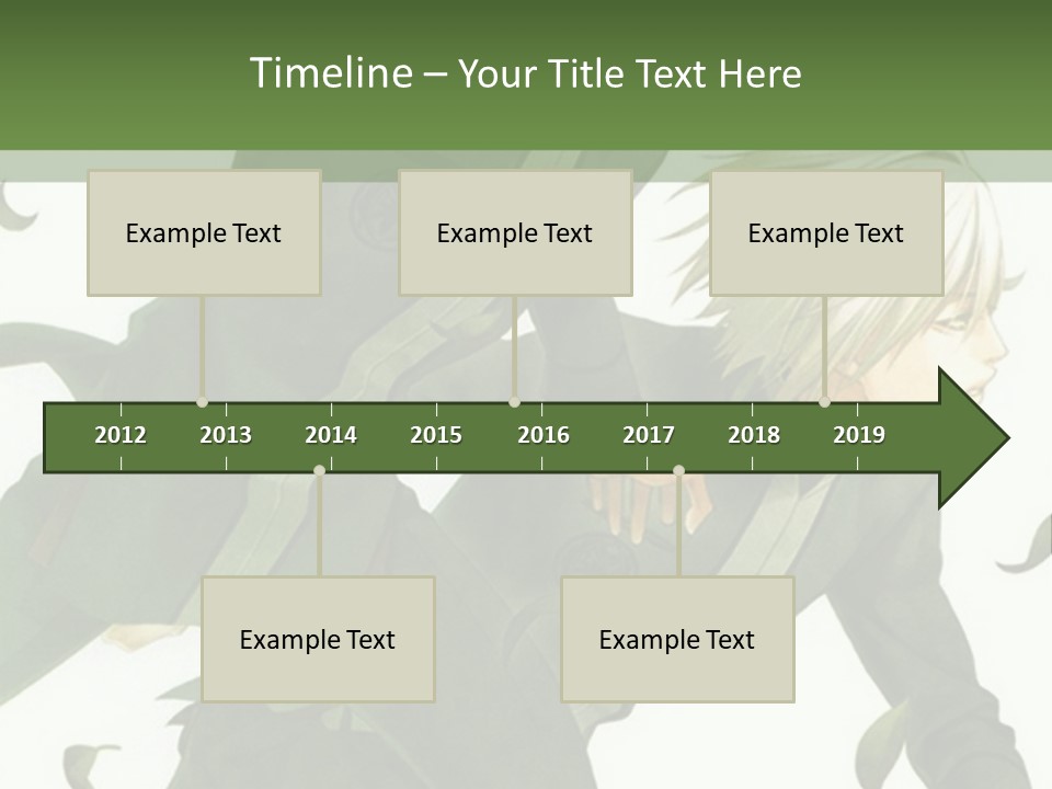 A Couple Of People That Are Standing In The Grass PowerPoint Template