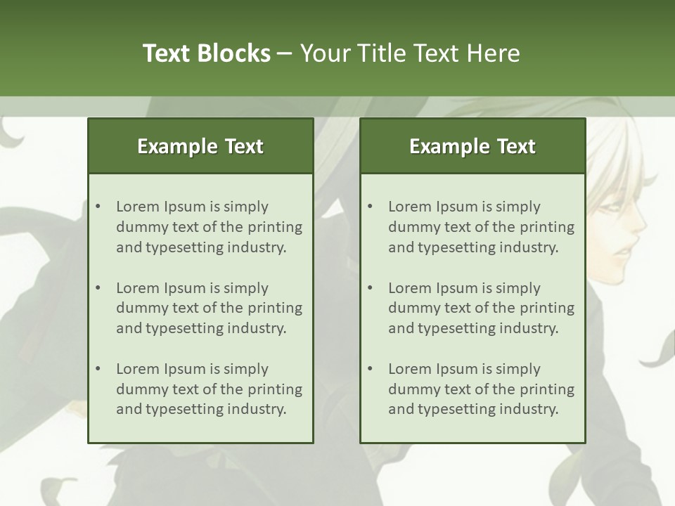 A Couple Of People That Are Standing In The Grass PowerPoint Template