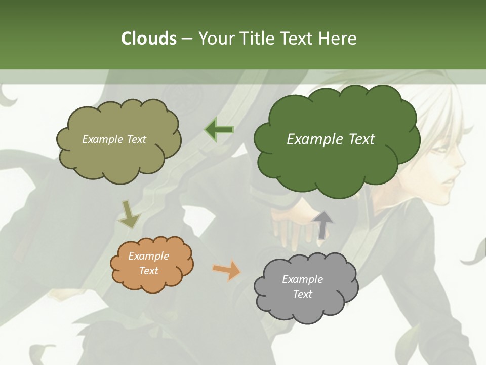 A Couple Of People That Are Standing In The Grass PowerPoint Template