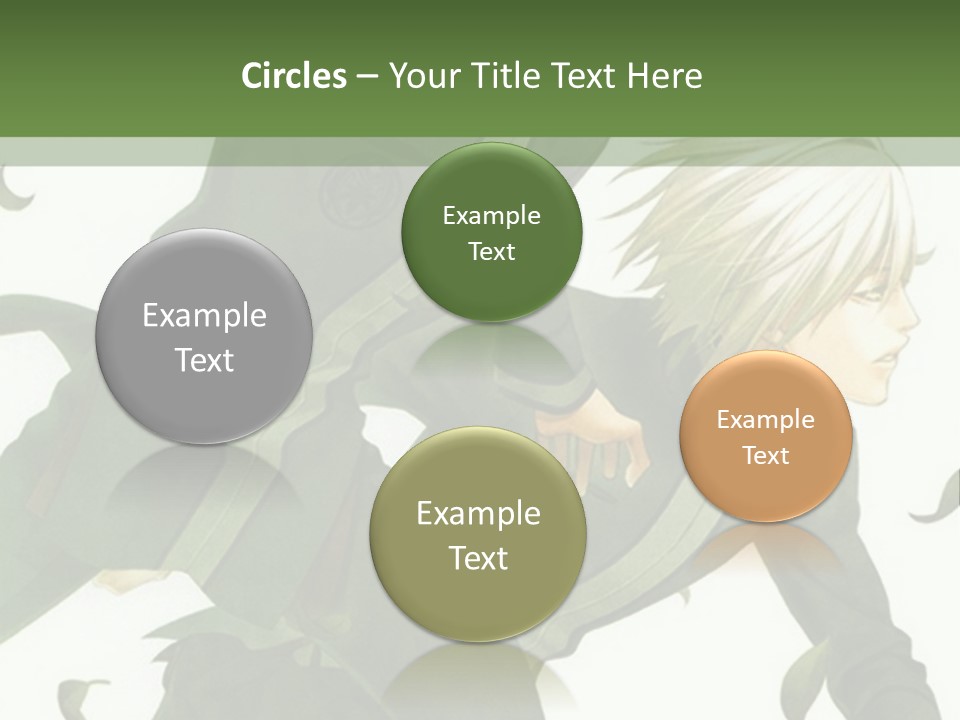 A Couple Of People That Are Standing In The Grass PowerPoint Template