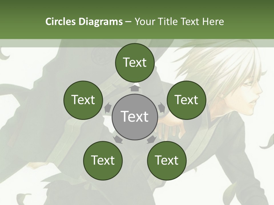 A Couple Of People That Are Standing In The Grass PowerPoint Template