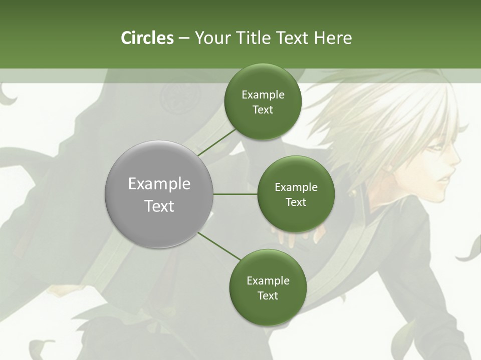 A Couple Of People That Are Standing In The Grass PowerPoint Template