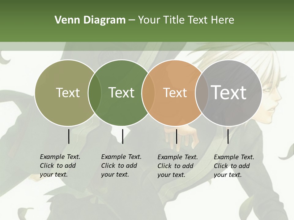 A Couple Of People That Are Standing In The Grass PowerPoint Template