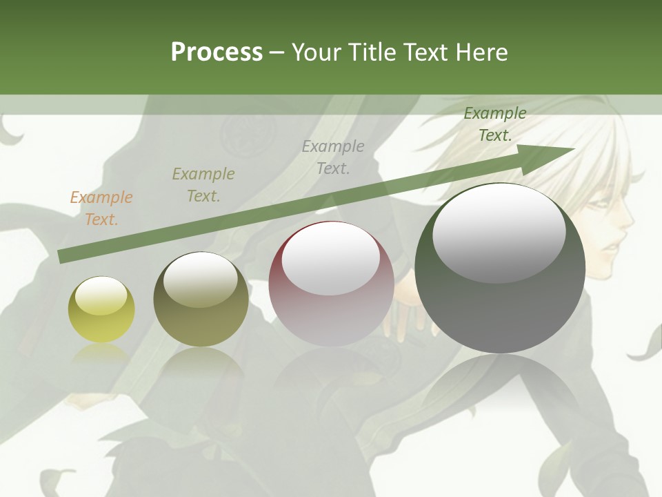 A Couple Of People That Are Standing In The Grass PowerPoint Template