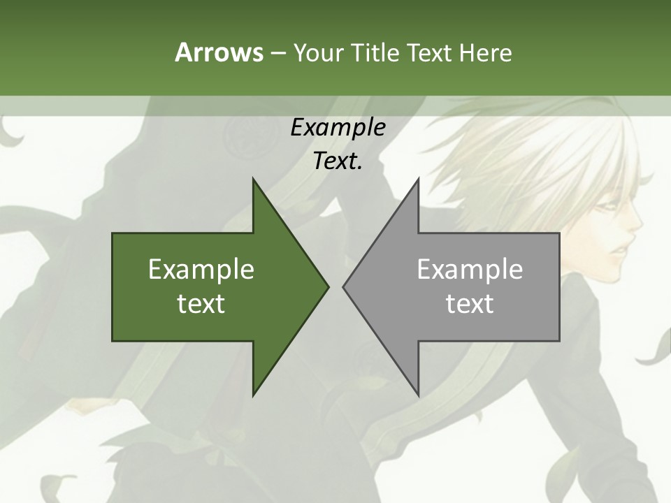 A Couple Of People That Are Standing In The Grass PowerPoint Template