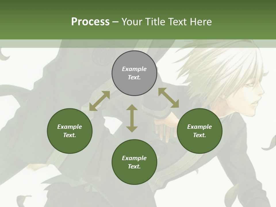 A Couple Of People That Are Standing In The Grass PowerPoint Template