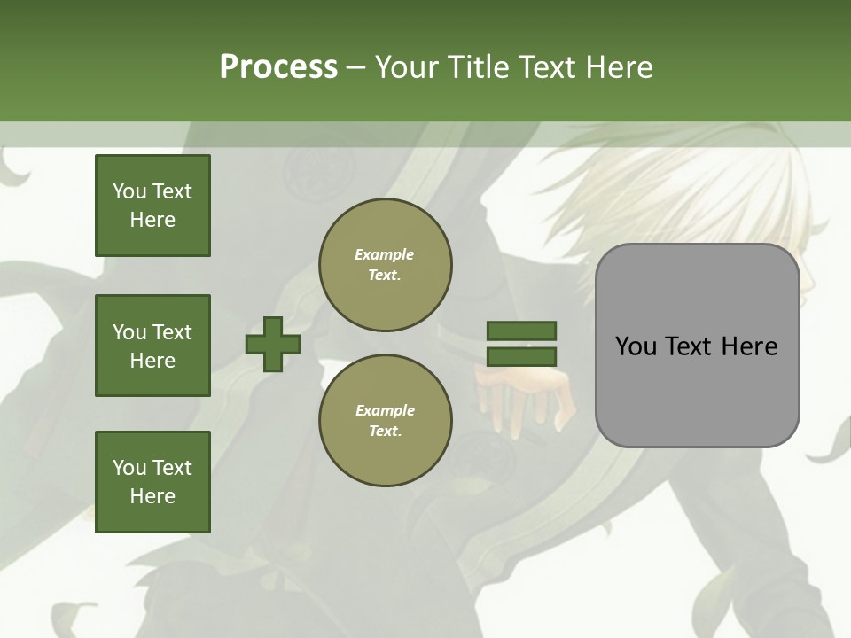 A Couple Of People That Are Standing In The Grass PowerPoint Template