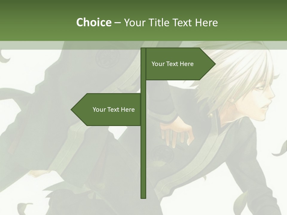 A Couple Of People That Are Standing In The Grass PowerPoint Template