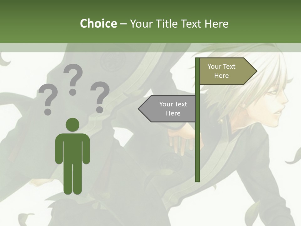 A Couple Of People That Are Standing In The Grass PowerPoint Template