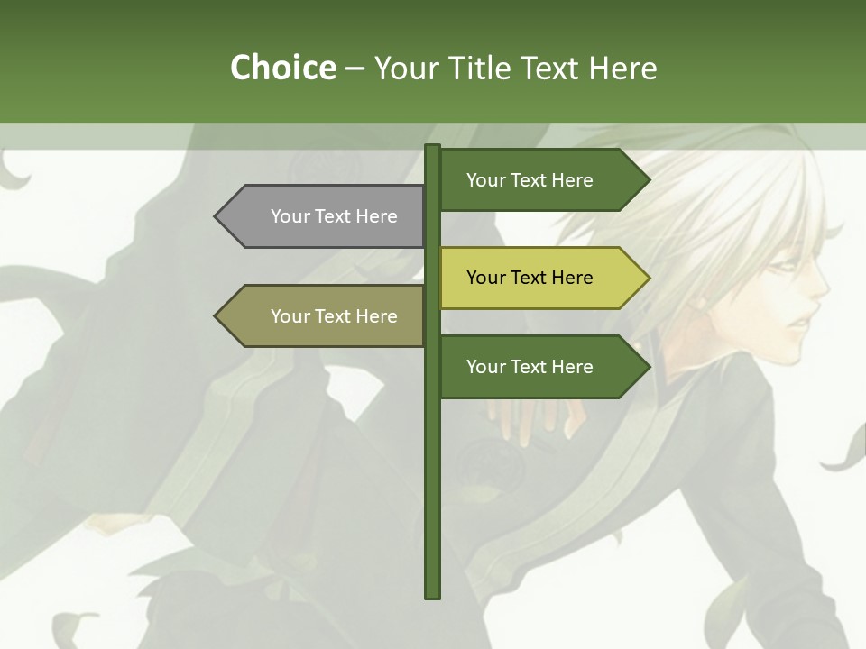 A Couple Of People That Are Standing In The Grass PowerPoint Template