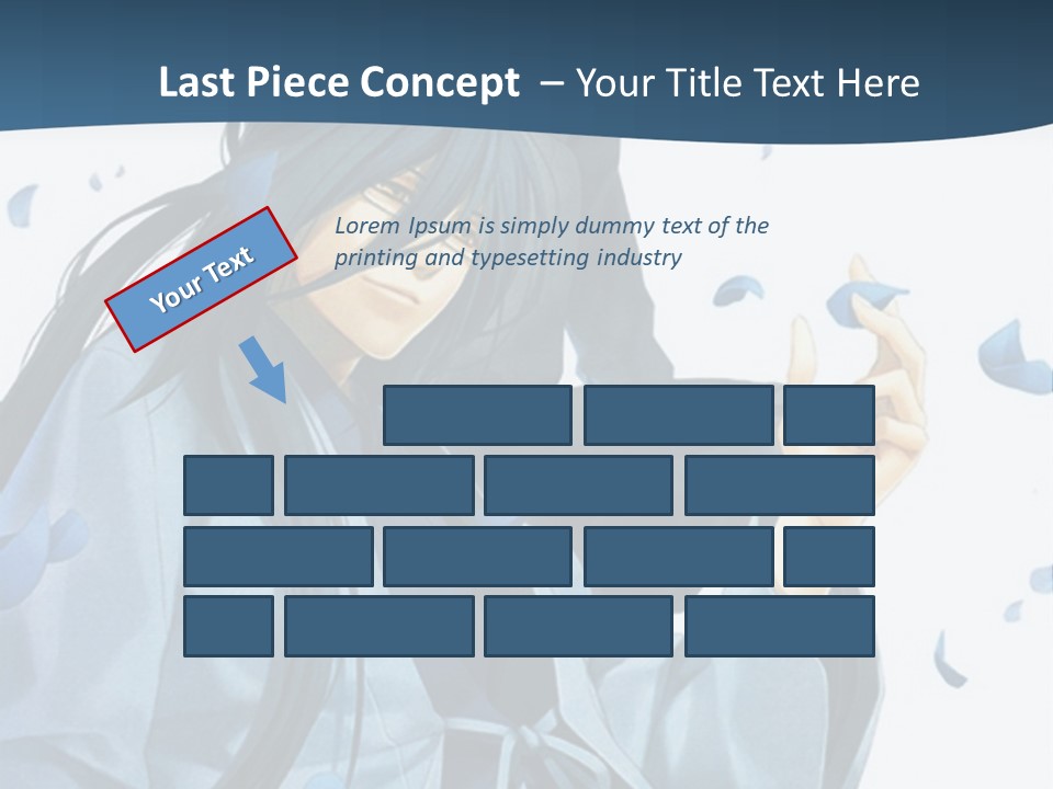 A Couple Of Anime Characters Sitting Next To Each Other PowerPoint Template