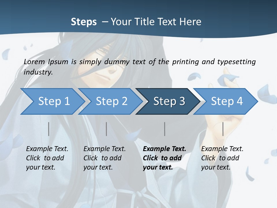 A Couple Of Anime Characters Sitting Next To Each Other PowerPoint Template
