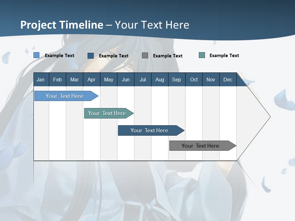 A Couple Of Anime Characters Sitting Next To Each Other PowerPoint Template