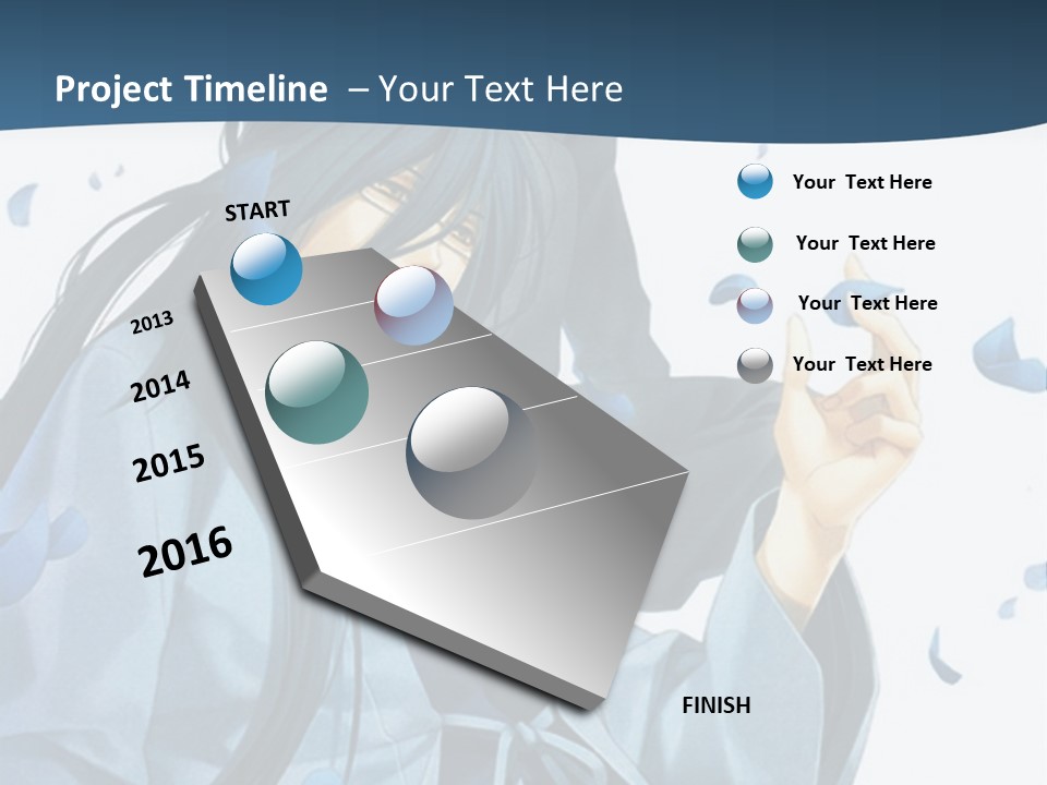 A Couple Of Anime Characters Sitting Next To Each Other PowerPoint Template
