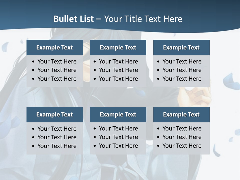 A Couple Of Anime Characters Sitting Next To Each Other PowerPoint Template