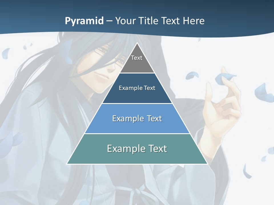 A Couple Of Anime Characters Sitting Next To Each Other PowerPoint Template