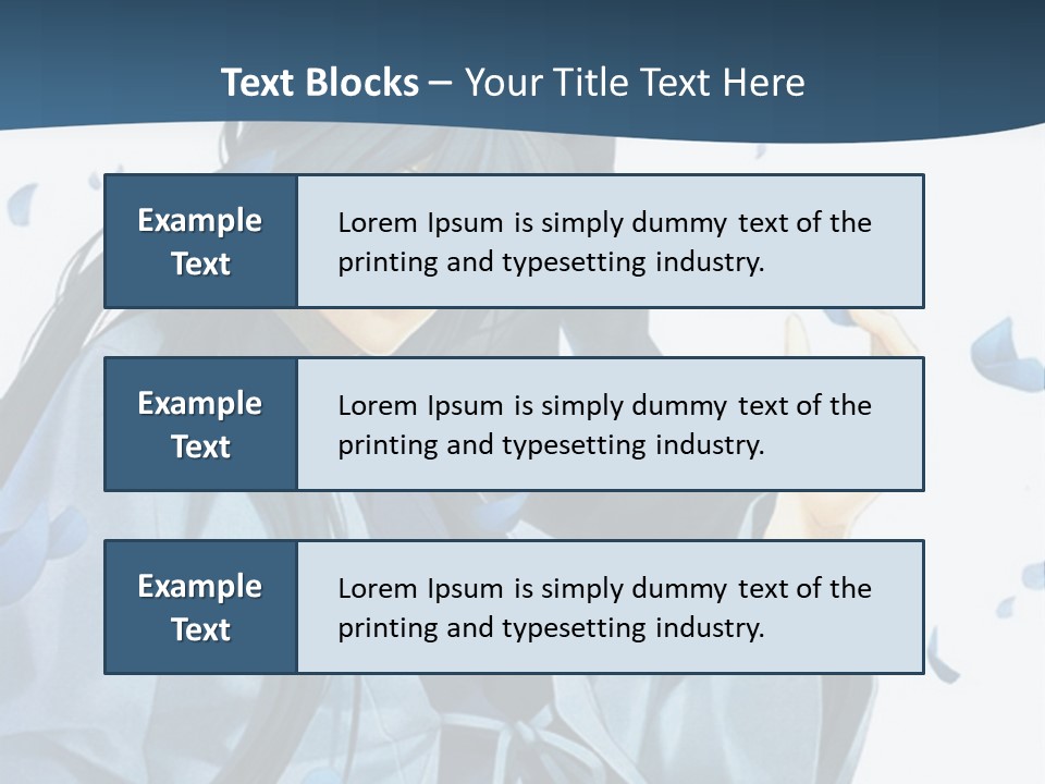 A Couple Of Anime Characters Sitting Next To Each Other PowerPoint Template