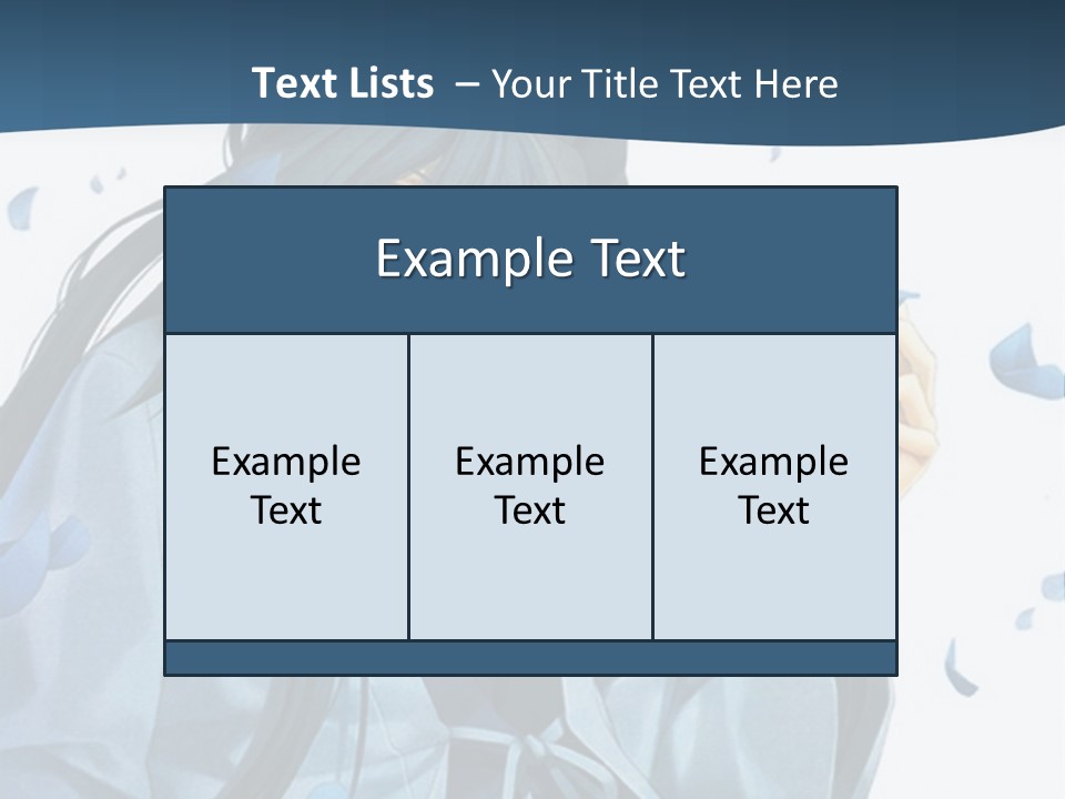 A Couple Of Anime Characters Sitting Next To Each Other PowerPoint Template