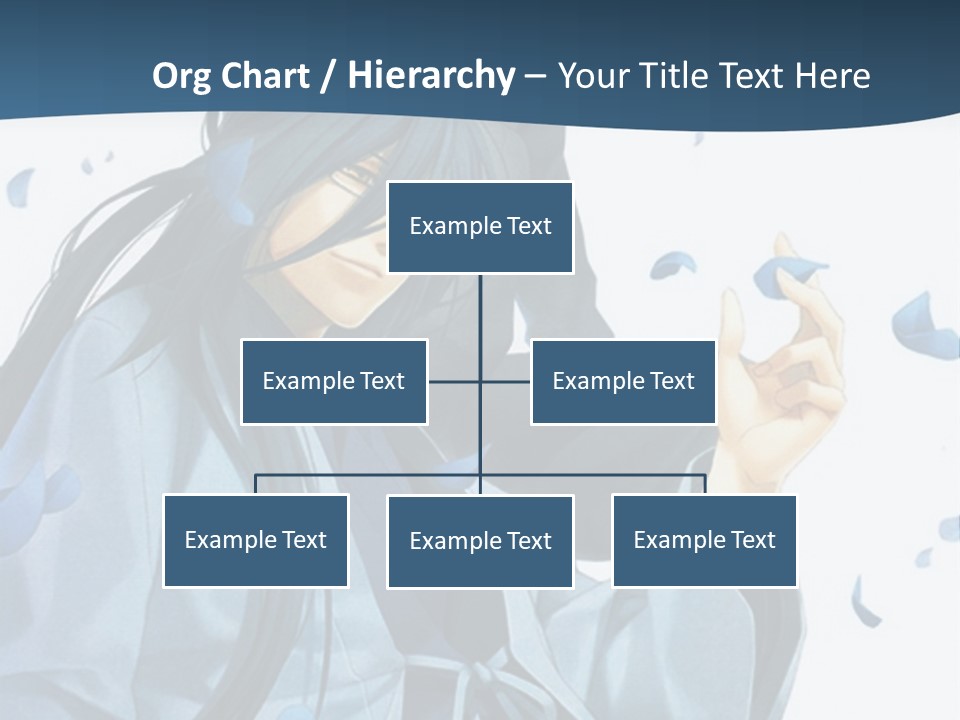 A Couple Of Anime Characters Sitting Next To Each Other PowerPoint Template