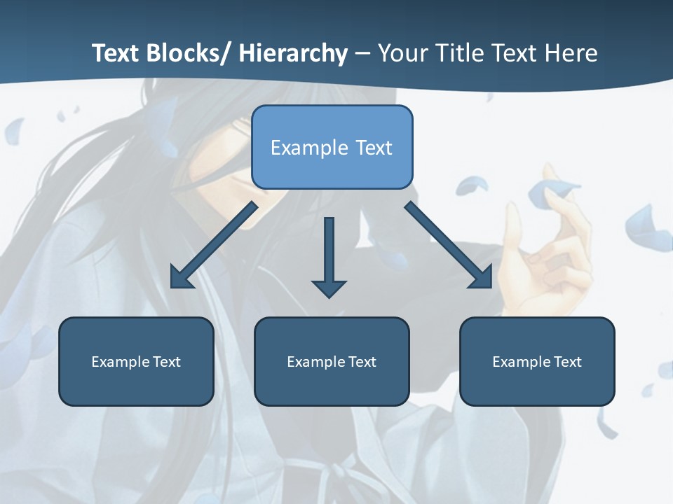 A Couple Of Anime Characters Sitting Next To Each Other PowerPoint Template