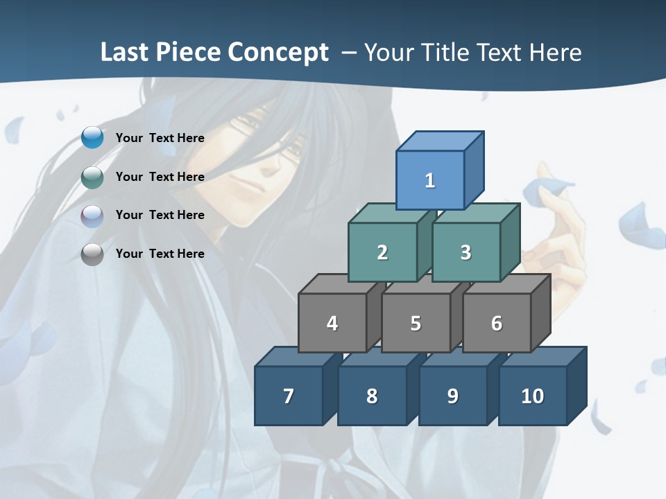 A Couple Of Anime Characters Sitting Next To Each Other PowerPoint Template