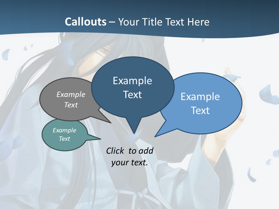 A Couple Of Anime Characters Sitting Next To Each Other PowerPoint Template