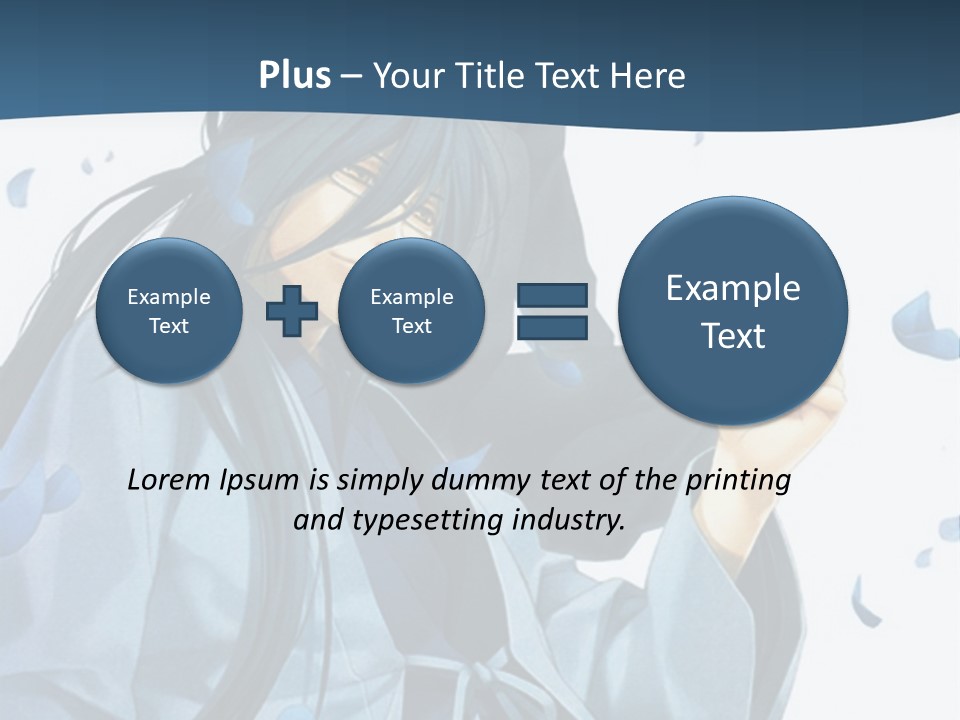 A Couple Of Anime Characters Sitting Next To Each Other PowerPoint Template