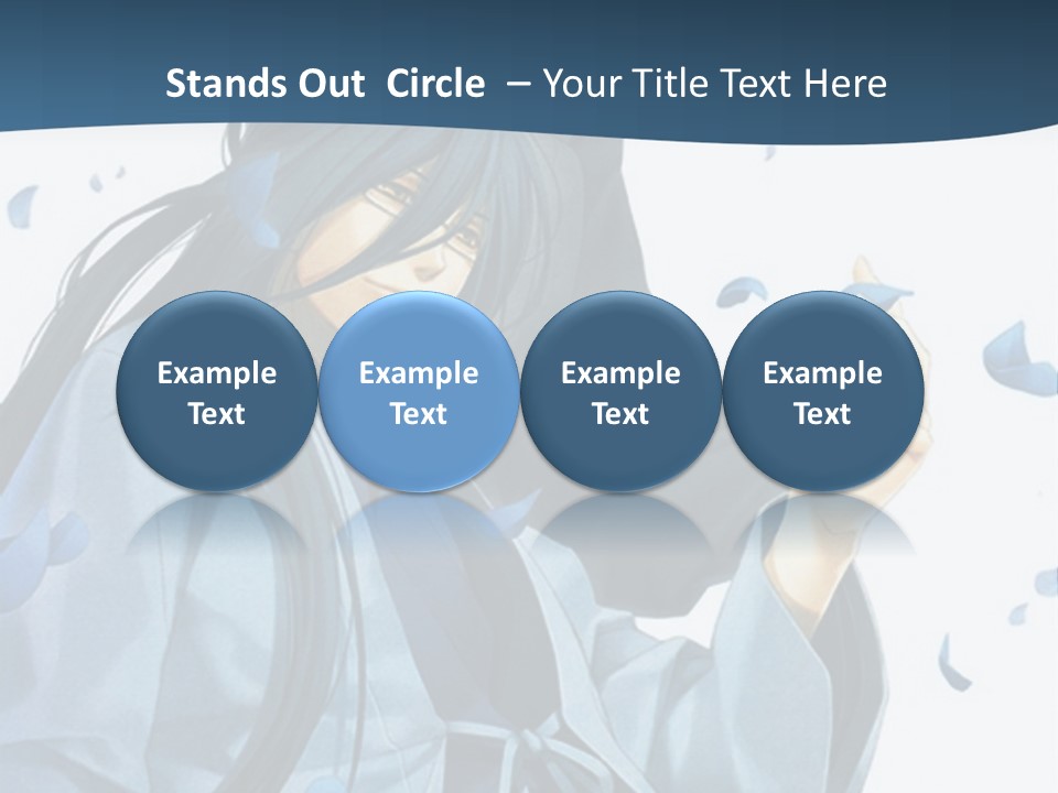 A Couple Of Anime Characters Sitting Next To Each Other PowerPoint Template