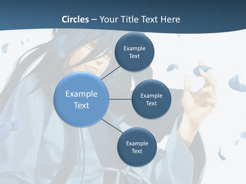 A Couple Of Anime Characters Sitting Next To Each Other PowerPoint Template