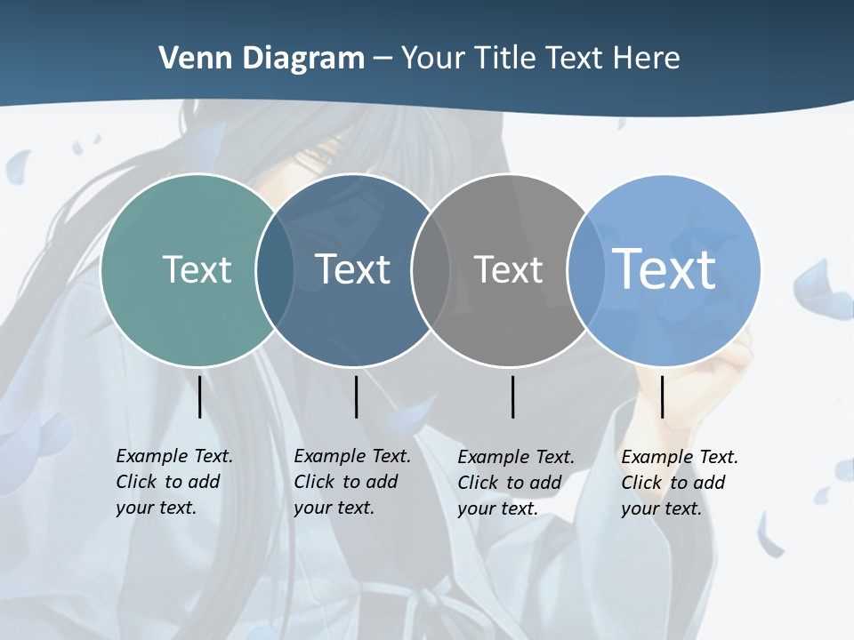 A Couple Of Anime Characters Sitting Next To Each Other PowerPoint Template