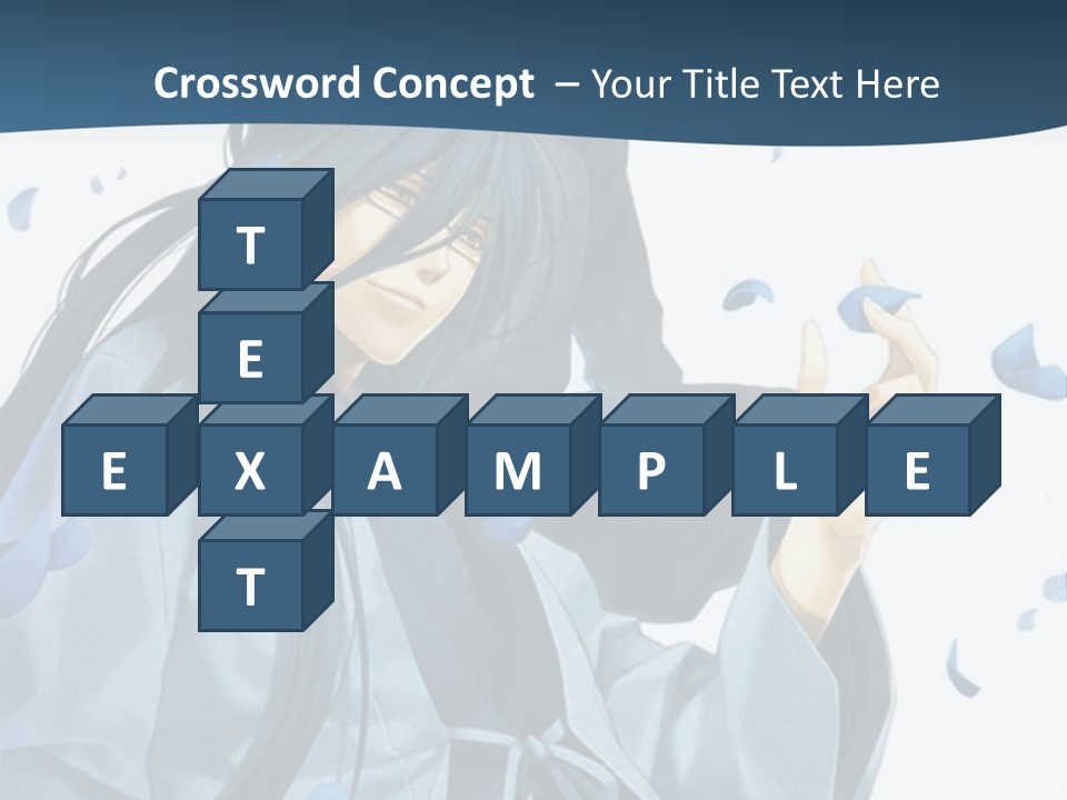 A Couple Of Anime Characters Sitting Next To Each Other PowerPoint Template