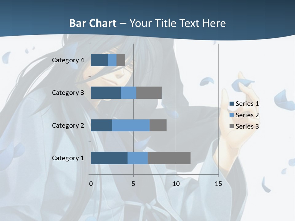 A Couple Of Anime Characters Sitting Next To Each Other PowerPoint Template