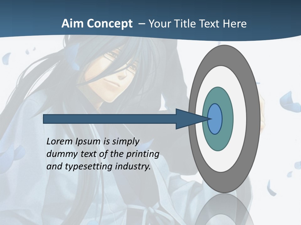 A Couple Of Anime Characters Sitting Next To Each Other PowerPoint Template