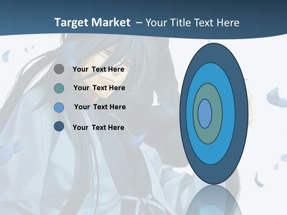 A Couple Of Anime Characters Sitting Next To Each Other PowerPoint Template