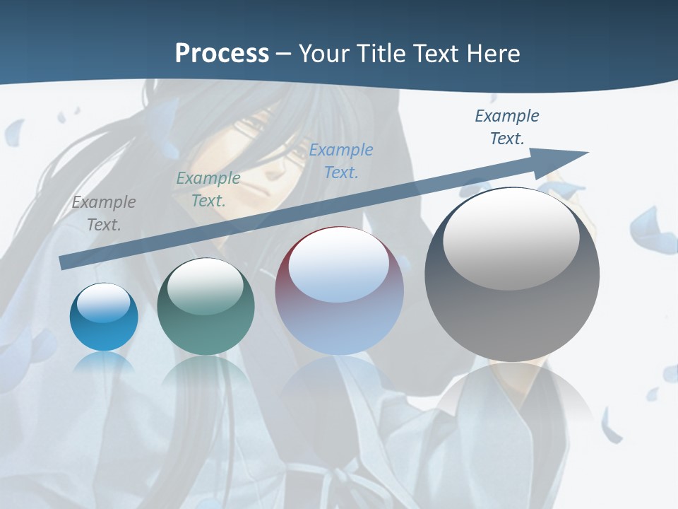 A Couple Of Anime Characters Sitting Next To Each Other PowerPoint Template