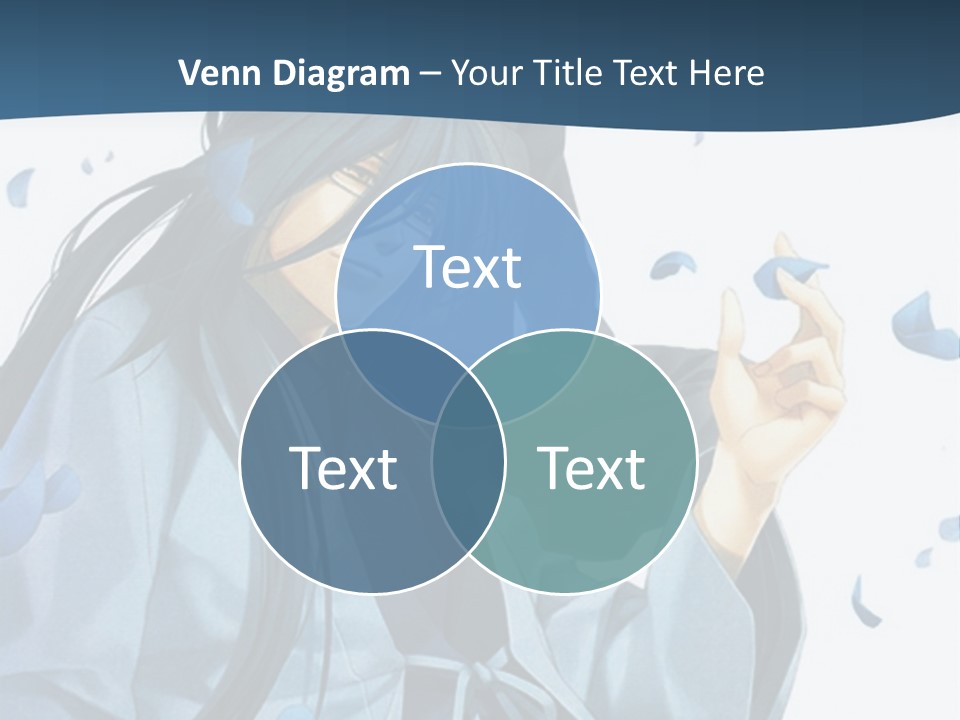 A Couple Of Anime Characters Sitting Next To Each Other PowerPoint Template