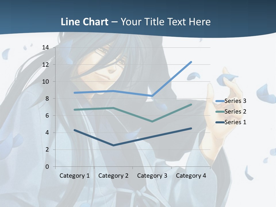 A Couple Of Anime Characters Sitting Next To Each Other PowerPoint Template