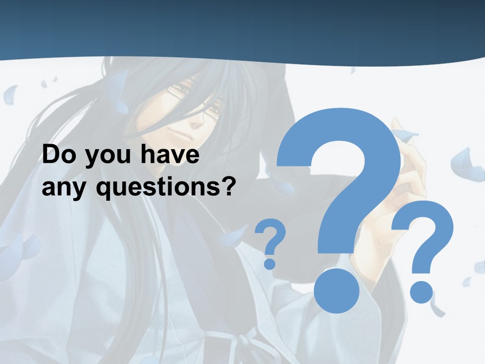 A Couple Of Anime Characters Sitting Next To Each Other PowerPoint Template