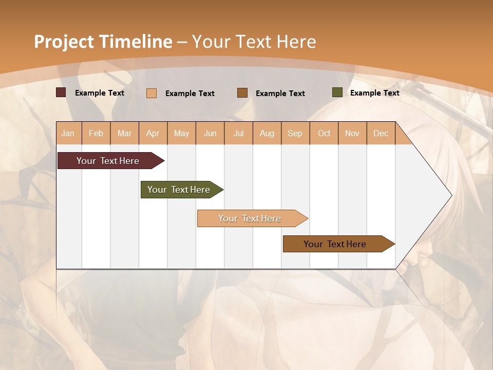 A Couple Of Anime Characters Sitting Next To Each Other PowerPoint Template