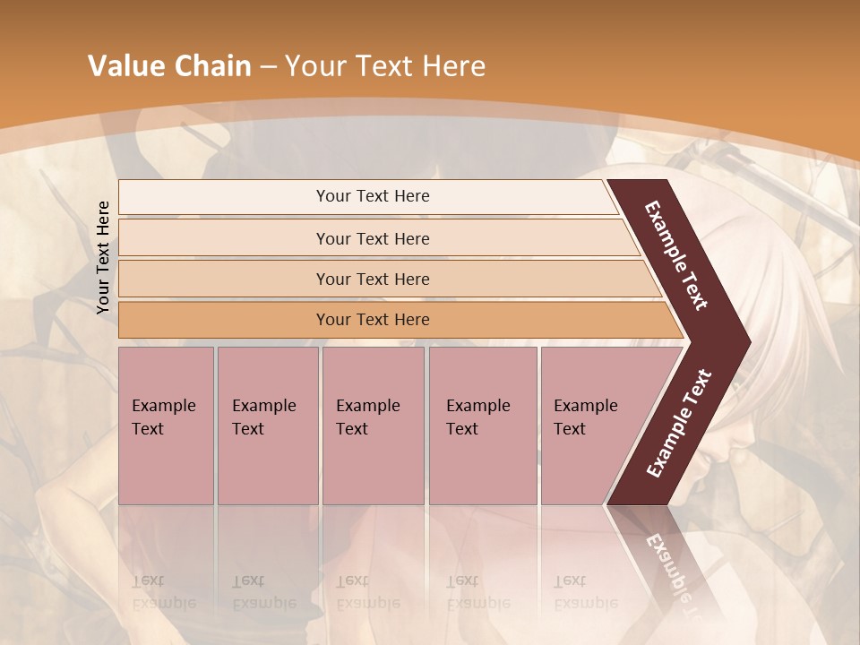 A Couple Of Anime Characters Sitting Next To Each Other PowerPoint Template